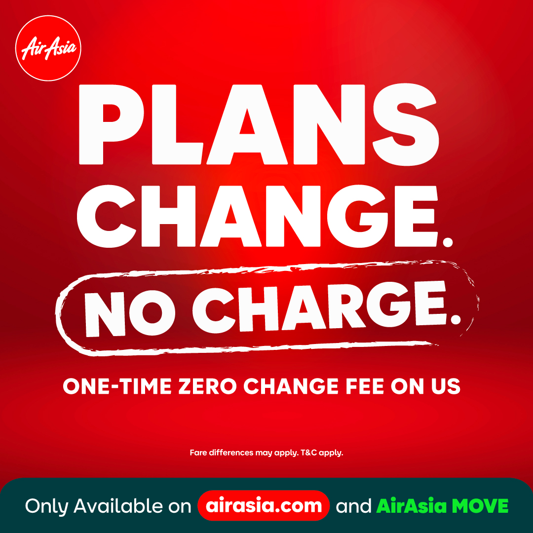 Your Next Flight Just Got a Lot More Flexible with AirAsia MOVE’s New ‘1x Zero Change Fee’&nbsp;feature