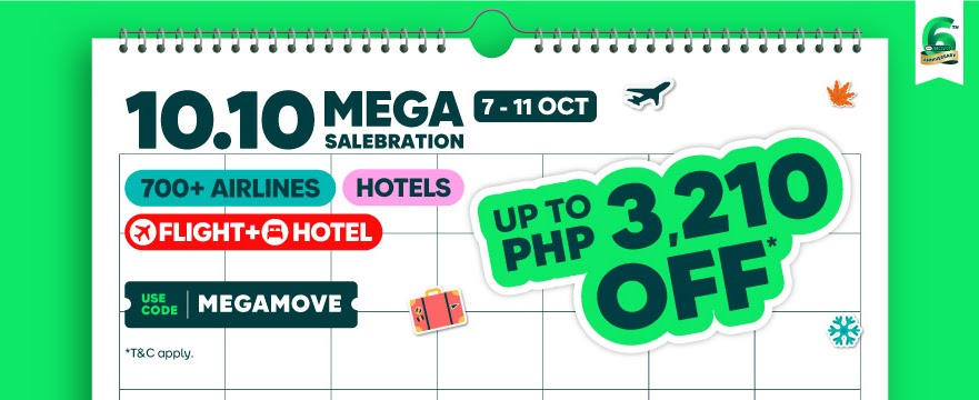 Score up to P3,210 off on Hotels and More with 10.10 MOVE MEGA&nbsp;SALEBRATION